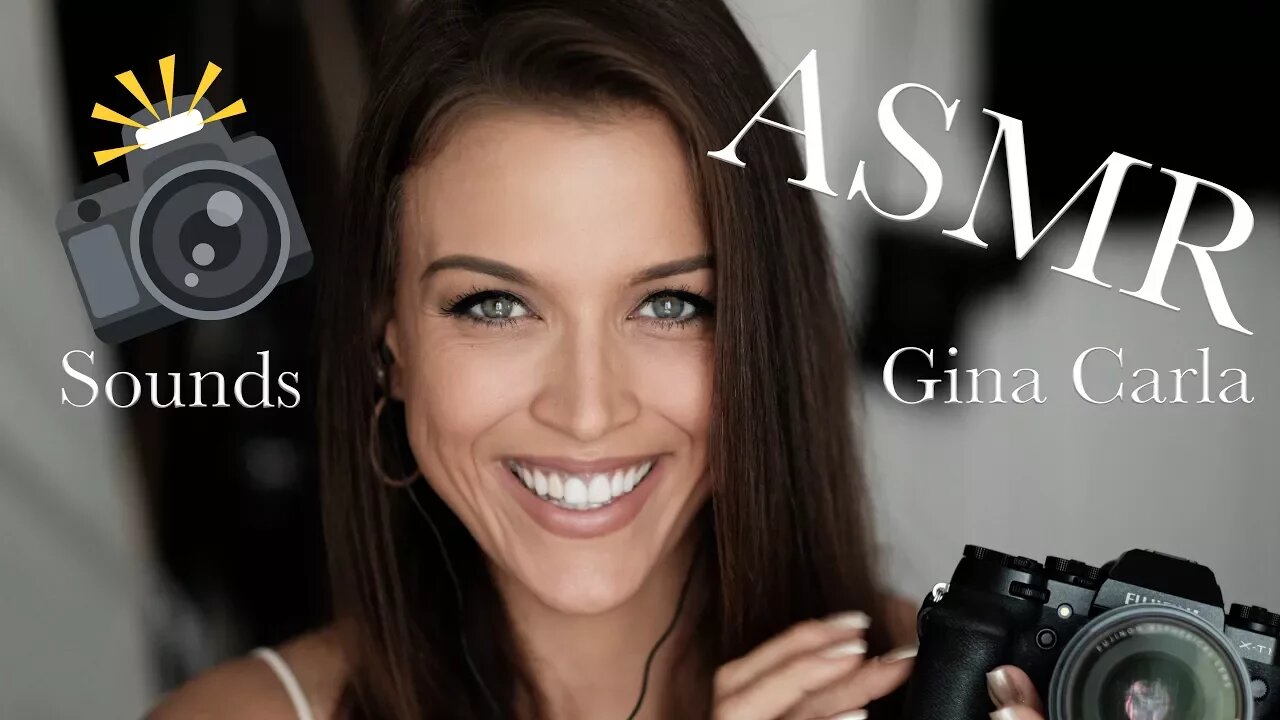 ASMR Gina Carla 📸 Camera Sounds! Soft Whispering!