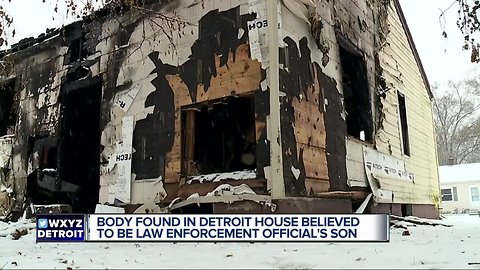 Body found in Detroit house believed to be law enforcement official's son