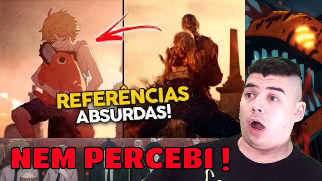 NEM VI ISSO!!! REACT 20 REFERÊNCIAS DA ABERTURA DE CHAINSAW MAN! (EXPLICADAS) - MELHOR DO MUNDO