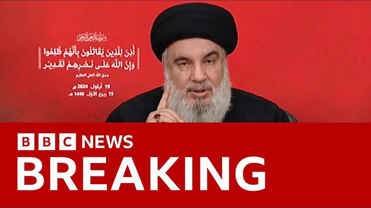 Hezbollah leader calls device attacks ‘a declaration of war’ / BBC News