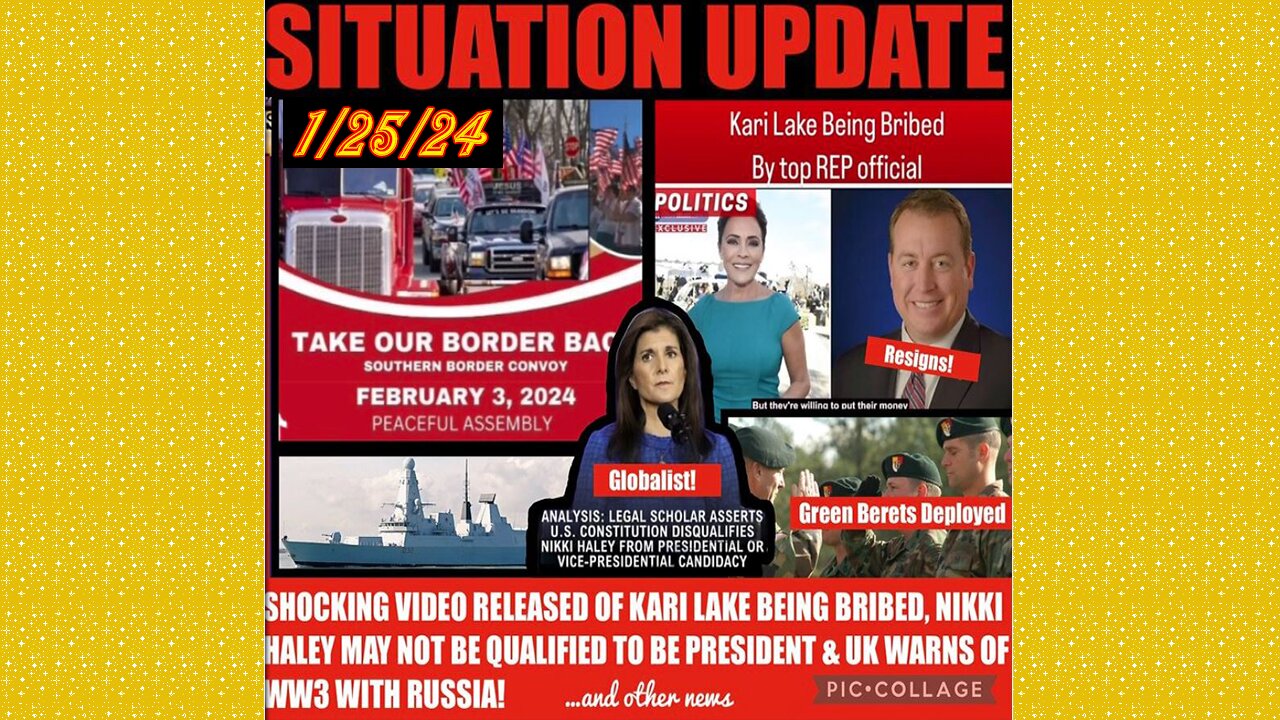 SITUATION UPDATE 1/25/24 - Covid-19/Jabs/Plan-Demics,Cabal/Deep State Mafia,Dumbs & Tunnel Cleanouts