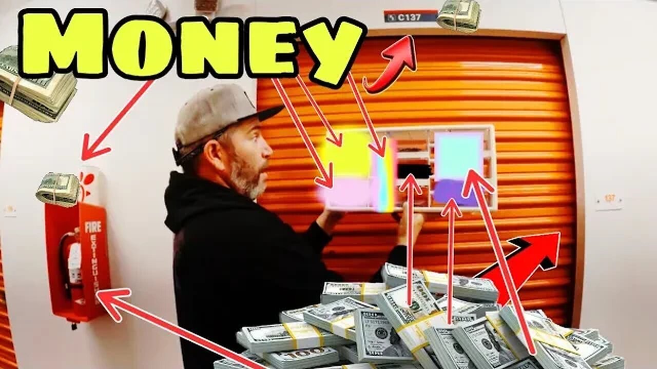 MONEY EVERYWHERE i bought an abandoned storage unit and found money @StorageStalker
