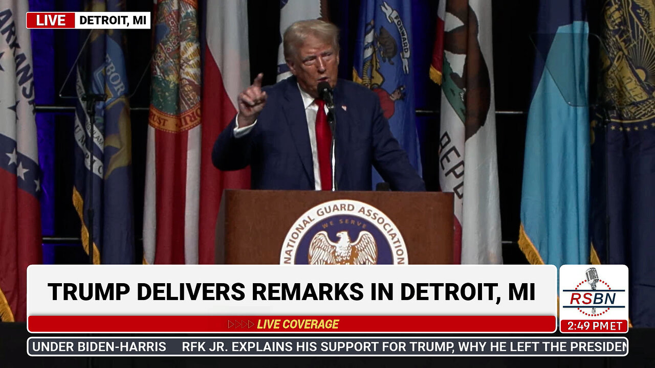 FULL SPEECH: Trump Addresses the National Guard Association of the U.S. in Detroit - 8/26/24