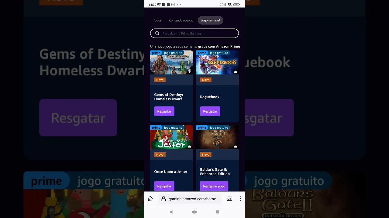 Jogos Grátis na Amazon prime Gaming