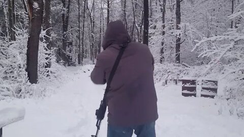 AK-47 Snow Angels - Low Crawl