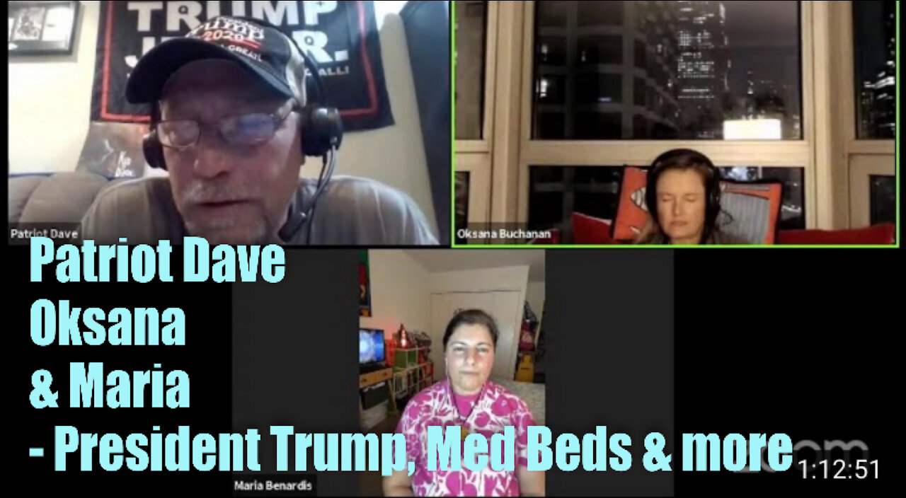 Patriot Dave, Oksana and Maria – President Trump, Med Beds, New Earth and more