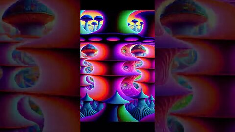 Psychedelic Mushroom Palace art#shorts