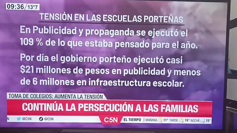 c5miente a favor de la toma de los colegios en CABA