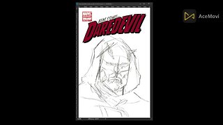 Sketching Daredevil sketch cover! #drawing #comicart #comics #artist #comicbooks #art #marvel