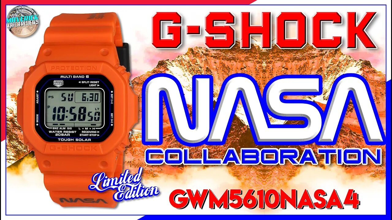 Liftoff! | G-Shock NASA Limited Edition 200m Solar Quartz GW-M5610NASA22-4CR Unbox & Review