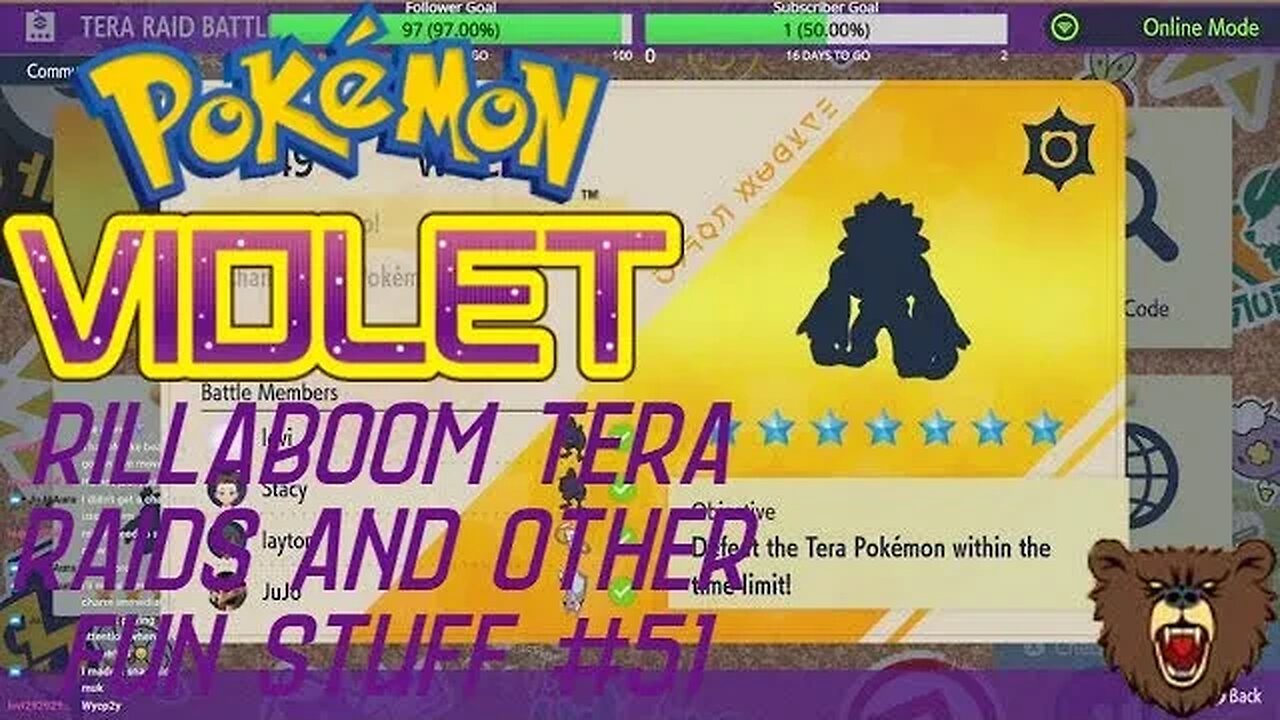 Rillaboom the Unrivaled Tera Raids: Pokemon Violet Fun Stuff #51