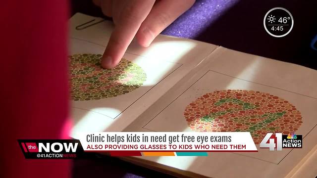 Hundreds of Kansas City area students get free eye exams and glasses