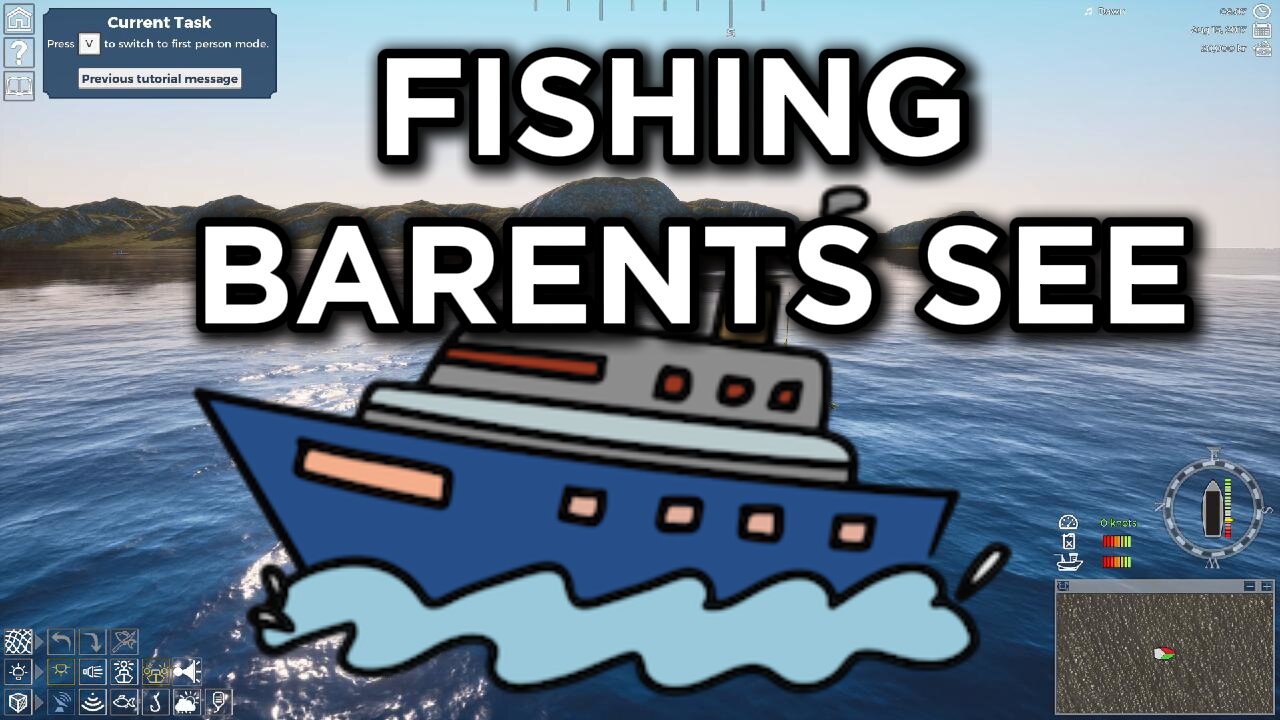 Barents Sea FISHING ADVENTURES, navigating rough seas as a newbie, Fishing Barents sea pc game