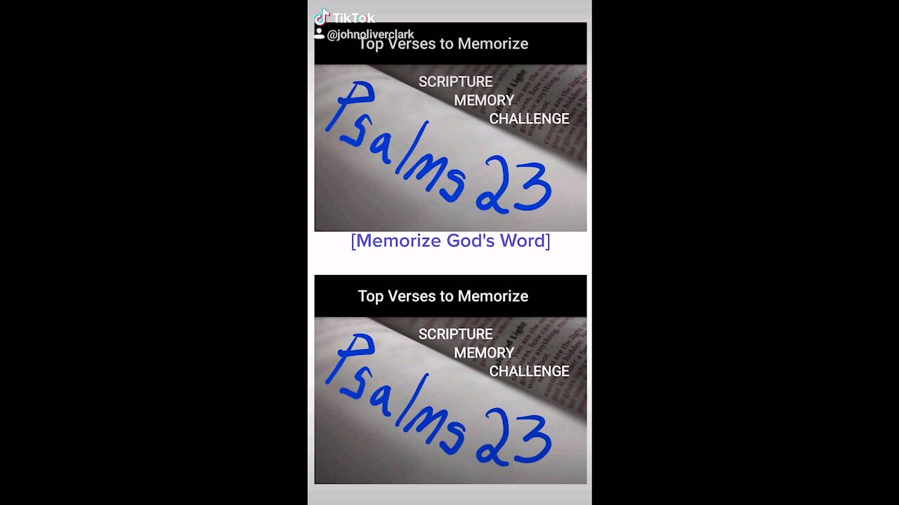 Top Verses To Memorize, Psalms 23