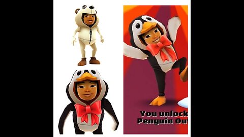 Subway Surfers Malik Winter holiday surfer with penguin outfit