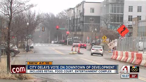 City delays vote on downtown OP development