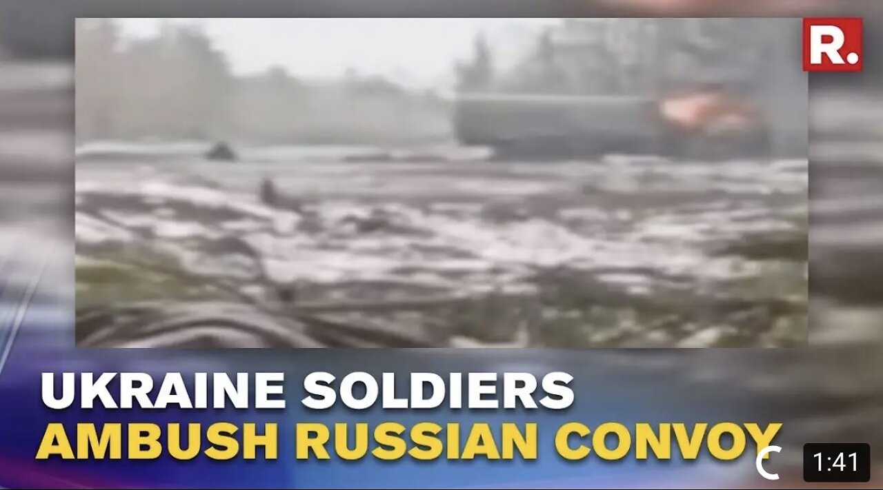 Ukrain Soldier Ambush Russian Convoy