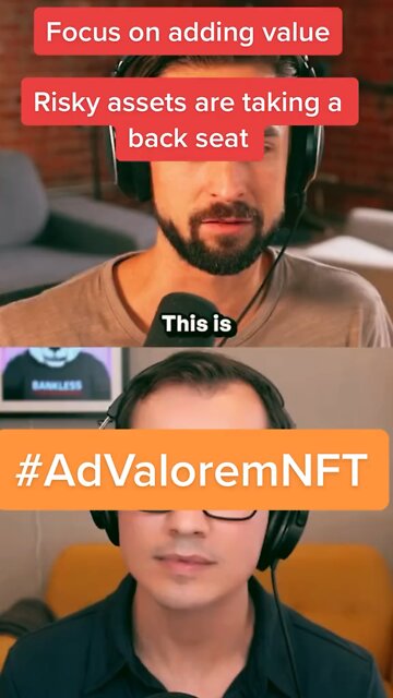 Focus on adding value. Risky assets are taking a backseat. #advaloremnft