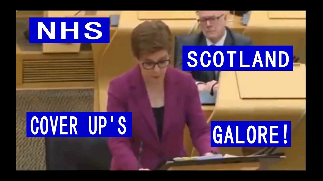 First Minister Denies NHS Cover Up Before Instigating A Cover Up.