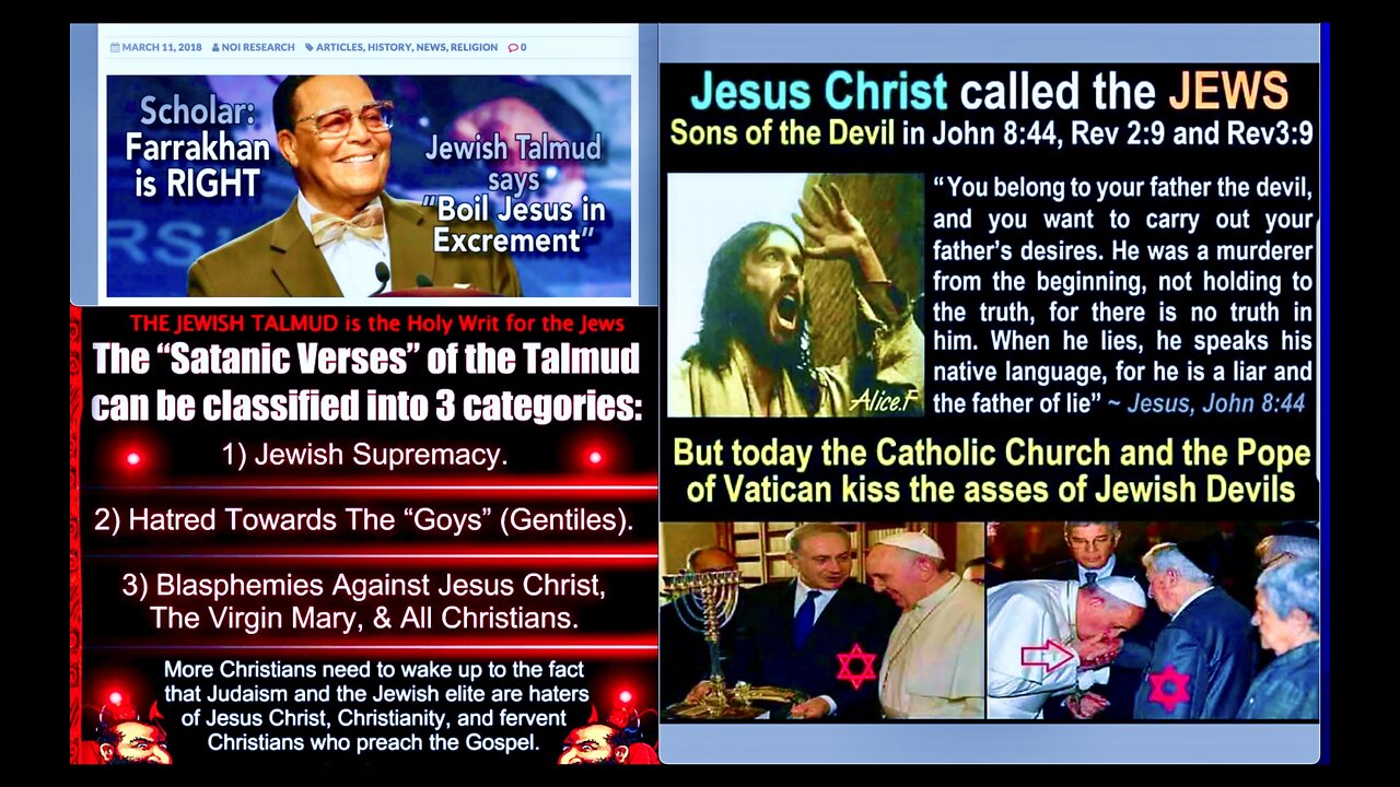 Disney Grooming Kids Is Condoned In Talmud Claims YHVH Jesus Christ Is In Hell Boiling In Excrement