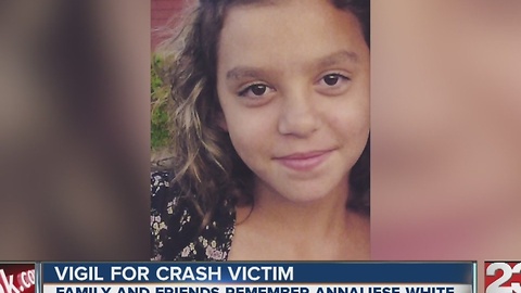 Vigil for NE Bakersfield crash 14-year-old victim