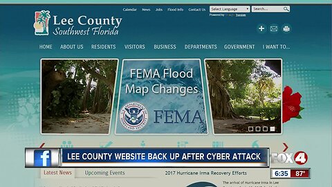 Lee County Government Website back on