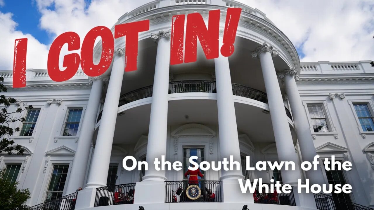 I go through the fence at the White House and onto the South Lawn.