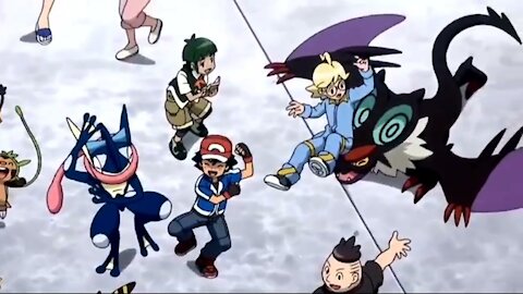 Pokemon XYZ Mairin Asked Alain To Dance With Them