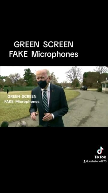 Biden ~ Green Screen Fake Microphones