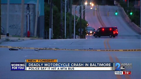 One dead following crash between motorcycle and MTA bus