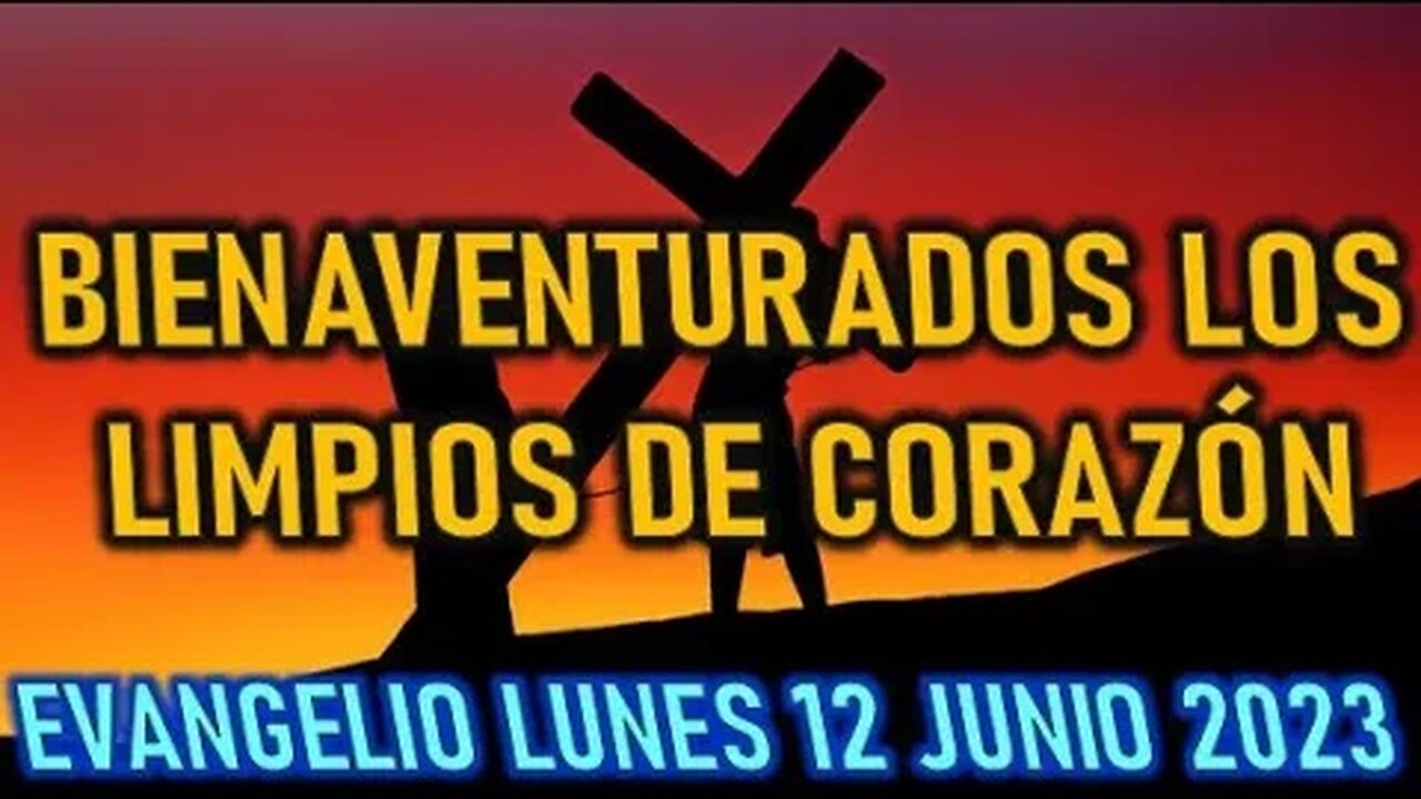 EL EVANGELIO DEL DÍA BIENAVENTURADOS LIS LIMPIOS DE CORAZON LUNES 12 JUNIO 2023