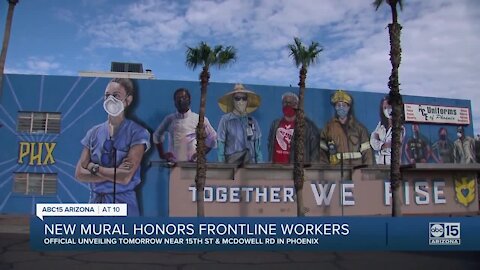 Phoenix mural honors frontline workers