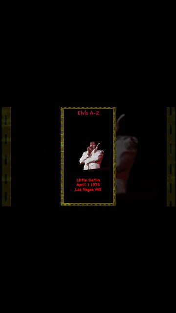 Little Darlin Elvis Presley April 1 1975 Las Vegas MS