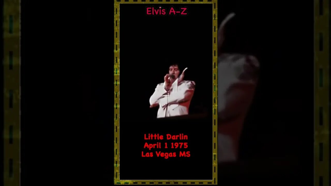 Little Darlin Elvis Presley April 1 1975 Las Vegas MS