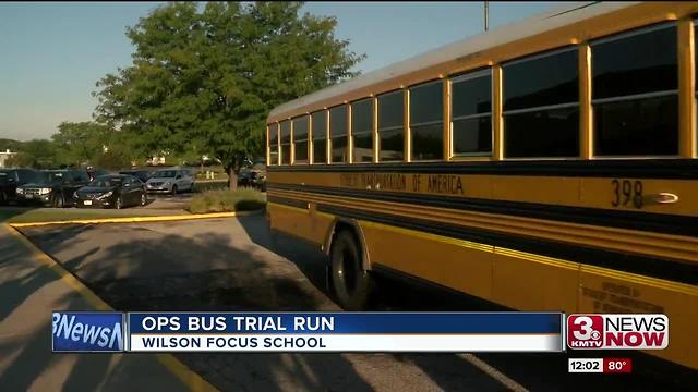 District reviews bus trial run at Wilson Focus