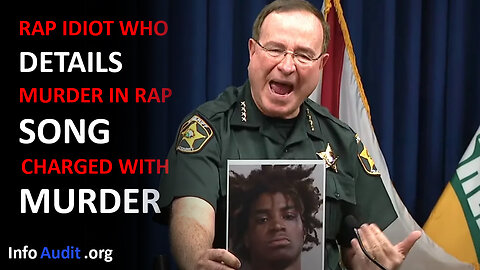 Rap idiot caught using lyrics from his own song by legendary Florida sheriff