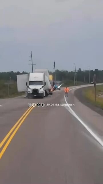 Truck Accident Highway 11 Ontario