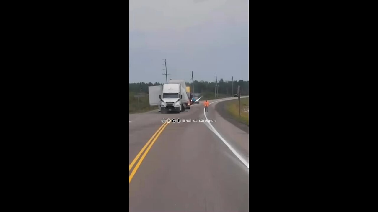 Truck Accident Highway 11 Ontario