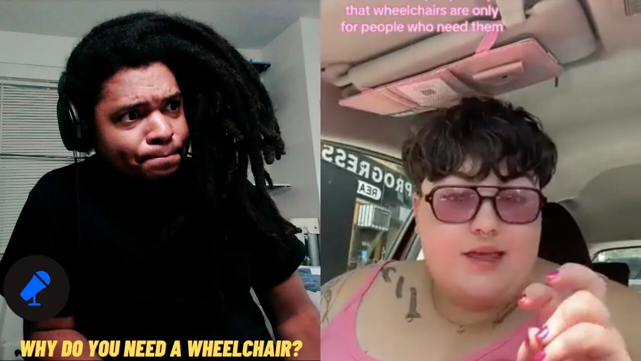 Plus Size Tiktoker Claims Fat People Need Wheelchairs But Kids Don't Need Strollers...