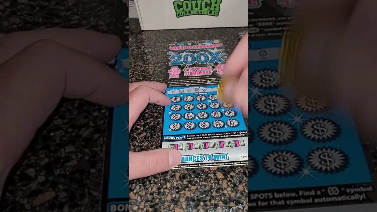 Big Winning Scratch Off $20 Lottery Ticket!