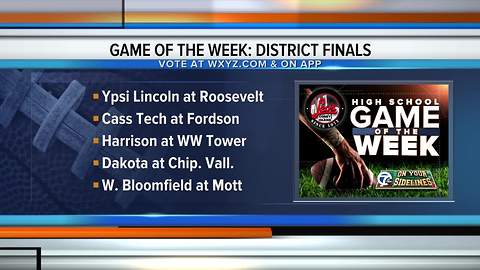 WXYZ announces options for our Game of the Week