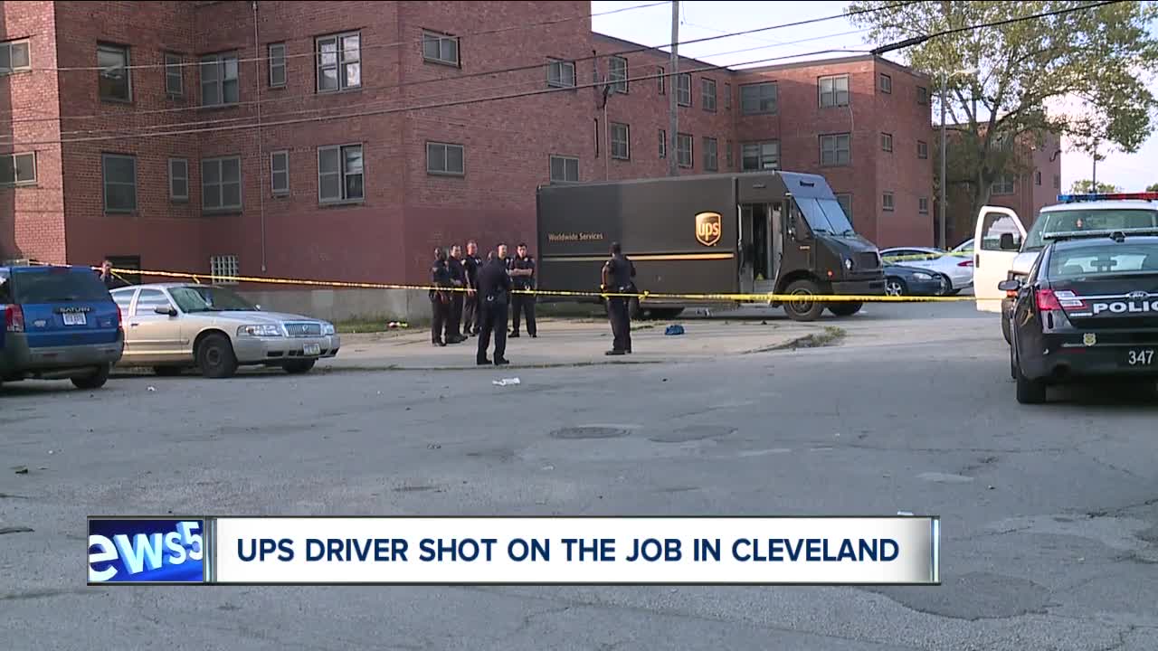 Delivery service driver shot on Scovill Avenue