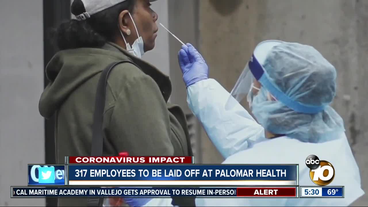 Palomar Health to lay off 317 employees