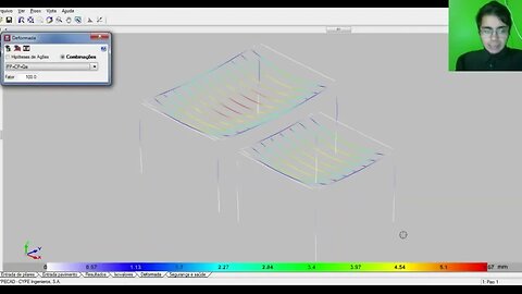 Laje treliçada com nervura transversal Efeitos Engenheiro Estrutural