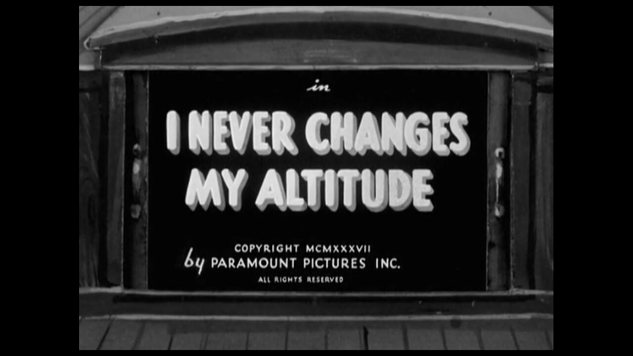 Popeye The Sailor - I Never Changes My Altitude (1937)