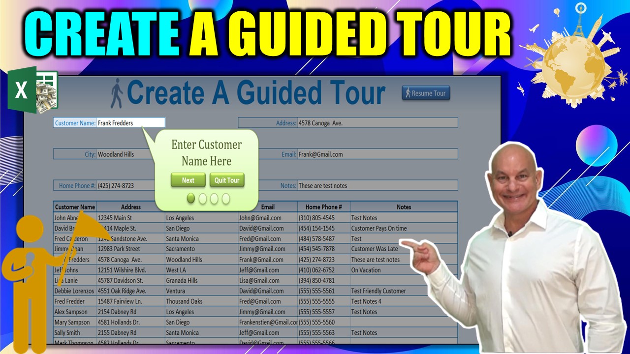 How To Create a Guided Tour In Excel