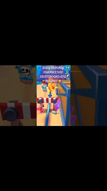 PLAY SUBWAY SURFACE USE SKATEBOARD AND MAGNET