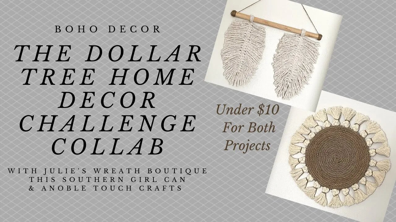 Dollar Tree Home Decor with Julie's Wreath Boutique, This Southern Girl Can & A Noble Touch Crafts