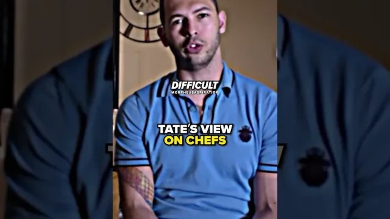 Tate shares his opinion on chefs...
