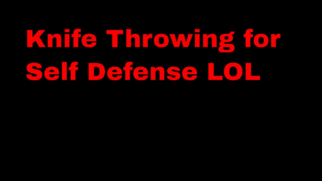 KOBK 111 Knife 🗡 Throwing For Self Defense...REALLY? 😳